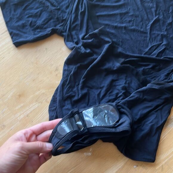 INTIMATELY FREE PEOPLE Navy Blue Short Sleeve Bodysuit Size Medium NWOT - Picture 4 of 6